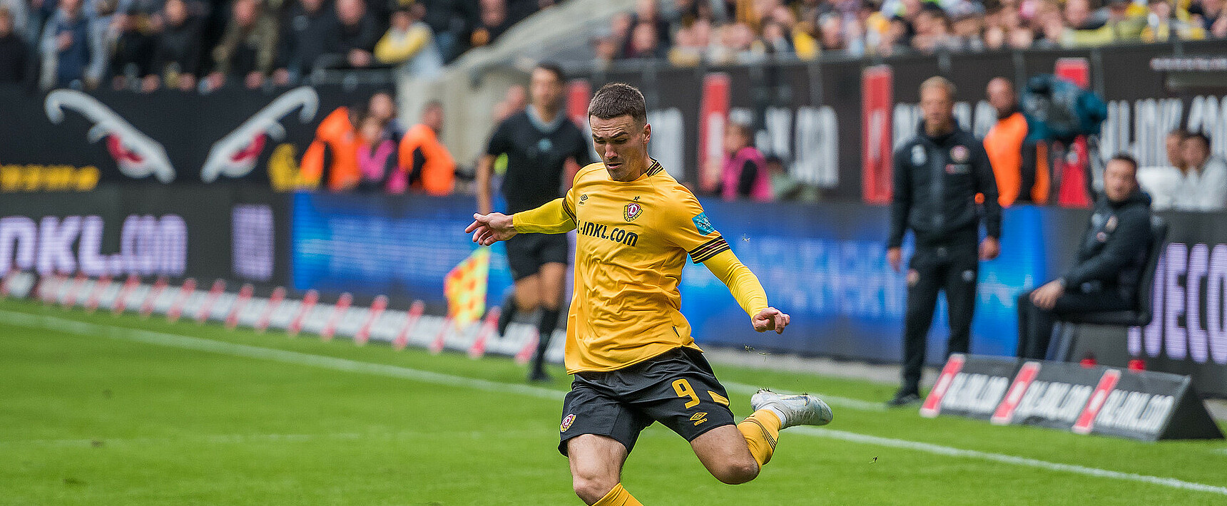 Dennis Borkowski of SG Dynamo Dresden celebrates after scoring during  News Photo - Getty Images